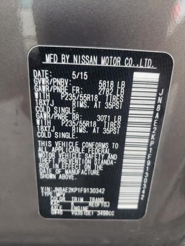 Photo 10 from auction – 2015 NISSAN QUEST S with VIN JN8AE2KP1F9130342