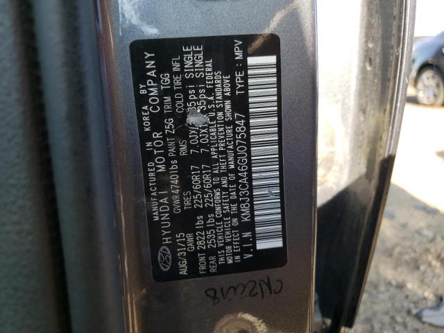 Photo 10 from auction – 2016 HYUNDAI TUCSON LIM with VIN KM8J3CA46GU075847