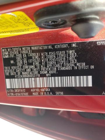 Photo 10 from auction – 2011 TOYOTA VENZA with VIN 4T3ZA3BB6BU055118