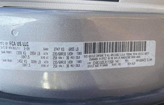 Photo 10 from auction – 2020 CHRYSLER PACIFICA L with VIN 2C4RC1GG5LR171568