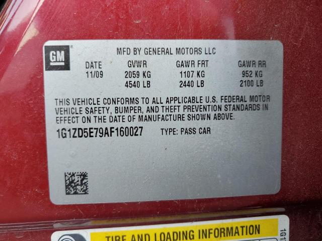 Photo 10 from auction – 2010 CHEVROLET MALIBU 2LT with VIN 1G1ZD5E79AF160027