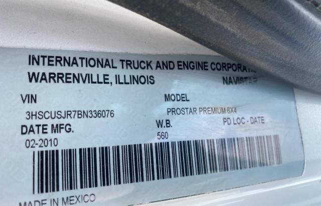 Photo 10 from auction – 2011 INTERNATIONAL PROSTAR PR with VIN 3HSCUSJR7BN336076