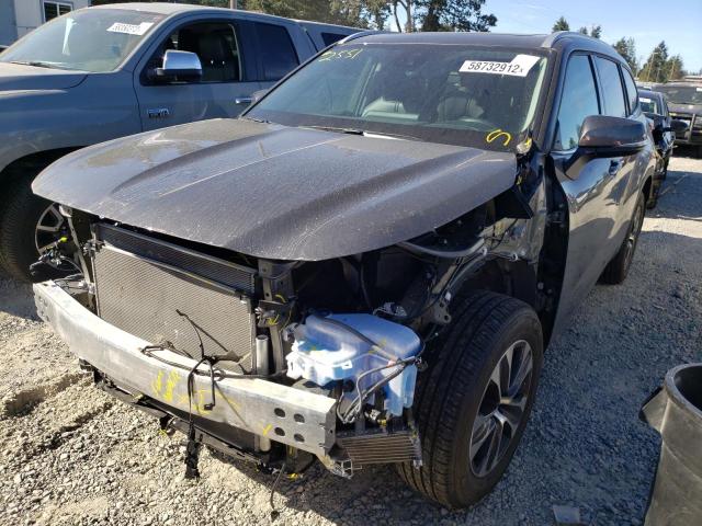 Photo 2 from auction – 2022 TOYOTA HIGHLANDER with VIN 5TDGZRBH1NS169587