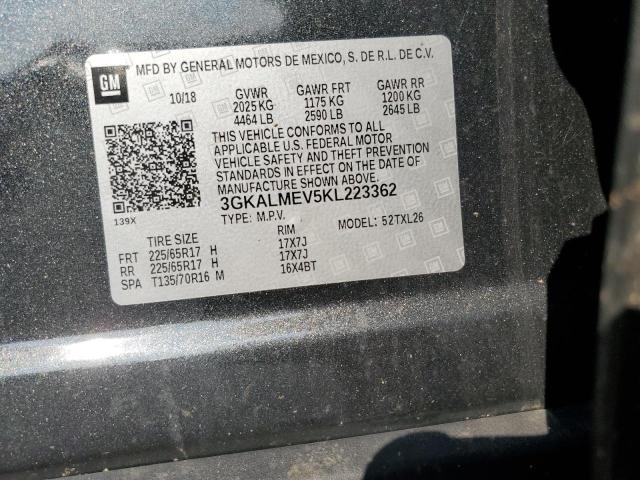 Photo 10 from auction – 2019 GMC TERRAIN SL with VIN 3GKALMEV5KL223362