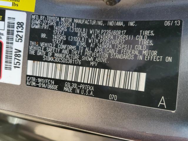 Photo 10 from auction – 2013 TOYOTA SIENNA LE with VIN 5TDKK3DC5DS381176