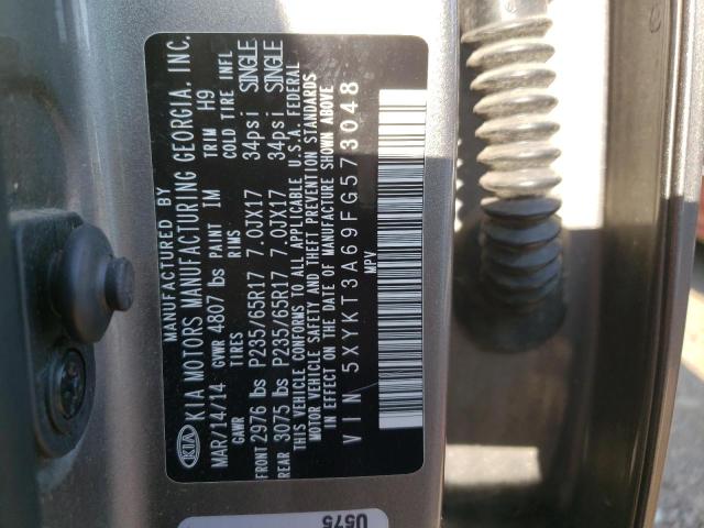 Photo 10 from auction – 2015 KIA SORENTO LX with VIN 5XYKT3A69FG573048