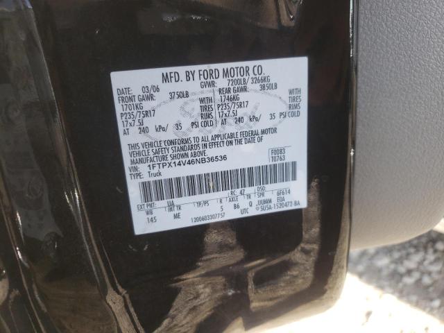 Photo 10 from auction – 2006 FORD F150 with VIN 1FTPX14V46NB36536