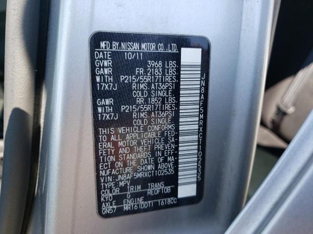 Photo 10 from auction – 2012 NISSAN JUKE S with VIN JN8AF5MRXCT102535