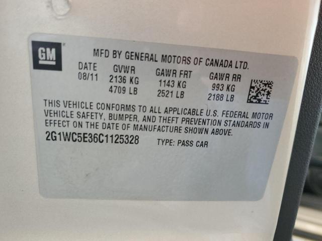 Photo 10 from auction – 2012 CHEVROLET IMPALA LTZ with VIN 2G1WC5E36C1125328