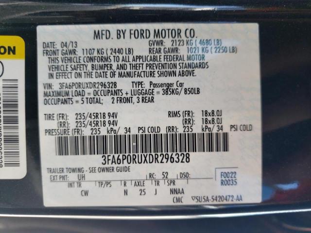 Photo 10 from auction – 2013 FORD FUSION TIT with VIN 3FA6P0RUXDR296328