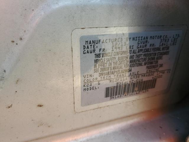 Photo 10 from auction – 2014 NISSAN SENTRA S with VIN 3N1AB7AP1EL629654