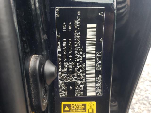 Photo 10 from auction – 2015 TOYOTA HIGHLANDER with VIN 5TDDKRFH0FS179806