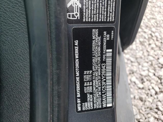 Photo 10 from auction – 2015 BMW X1 XDRIVE2 with VIN WBAVL1C53FVY26943