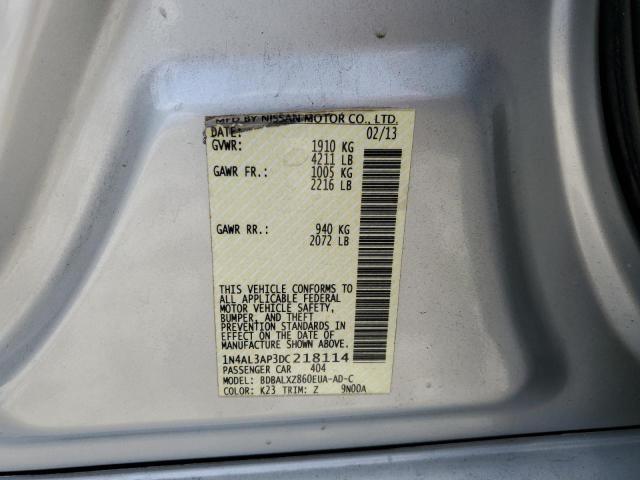 Photo 10 from auction – 2013 NISSAN ALTIMA 2.5 with VIN 1N4AL3AP3DC218114