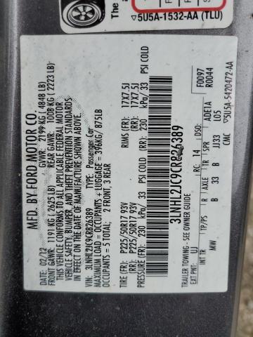 Photo 10 from auction – 2012 LINCOLN MKZ with VIN 3LNHL2JC9CR826389