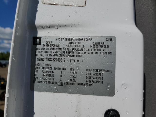 Photo 10 from auction – 2008 GMC ENVOY with VIN 1GKDT13S782209817