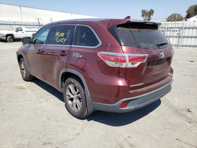 Photo 3 from auction – 2014 TOYOTA HIGHLANDER with VIN 5TDJKRFH5ES020328