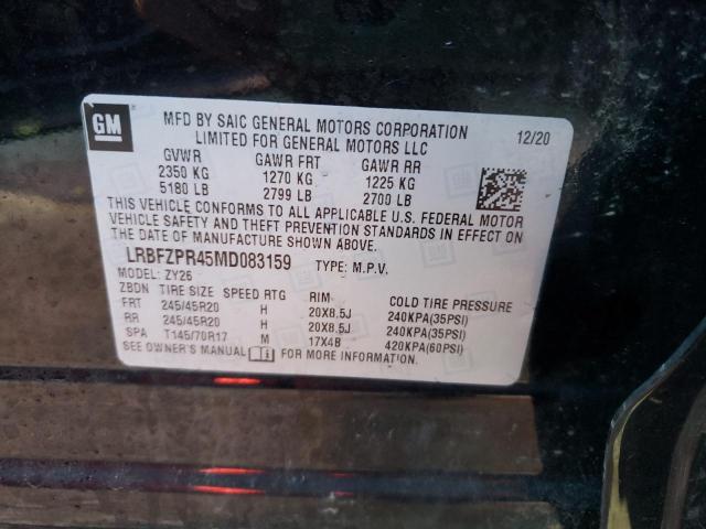 Photo 10 from auction – 2021 BUICK ENVISION E with VIN LRBFZPR45MD083159