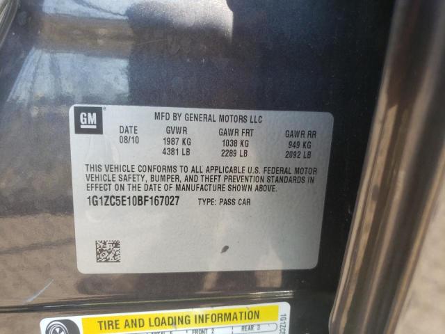 Photo 10 from auction – 2011 CHEVROLET MALIBU 1LT with VIN 1G1ZC5E10BF167027