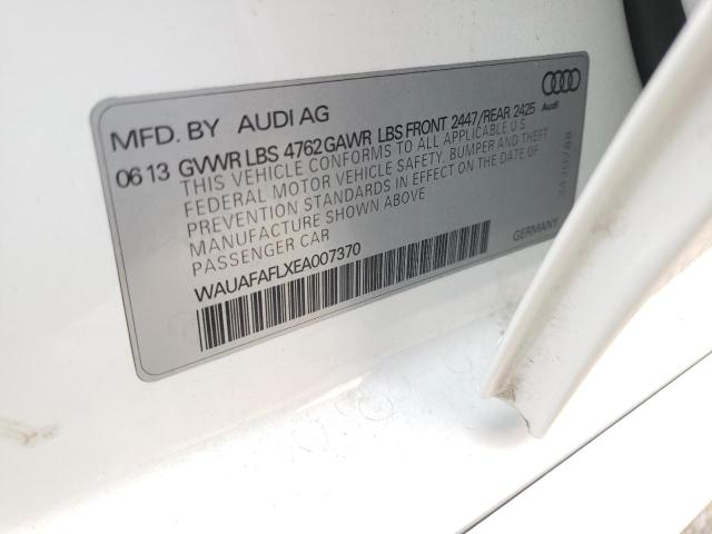 Photo 10 from auction – 2014 AUDI A4 PREMIUM with VIN WAUAFAFLXEA007370