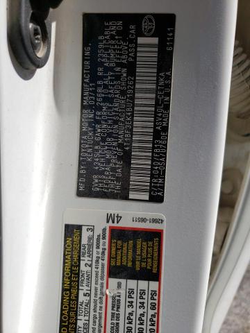 Photo 10 from auction – 2011 TOYOTA CAMRY BASE with VIN 4T1BF3EK4BU719262