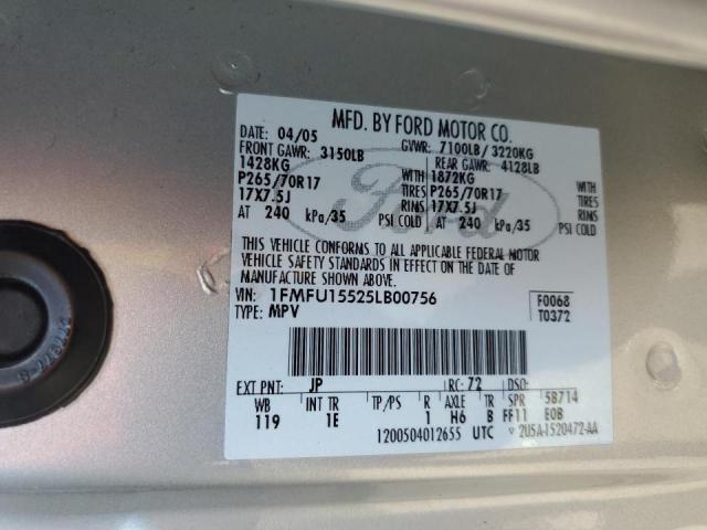 Photo 10 from auction – 2005 FORD EXPEDITION with VIN 1FMFU15525LB00756