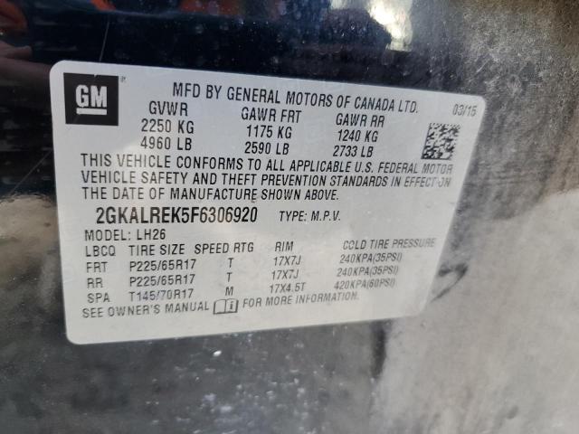 Photo 10 from auction – 2015 GMC TERRAIN SL with VIN 2GKALREK5F6306920