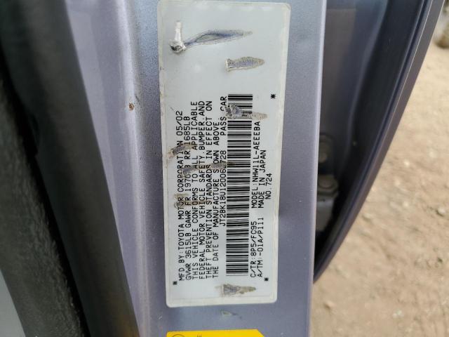 Photo 10 from auction – 2002 TOYOTA PRIUS with VIN JT2BK18U120062728
