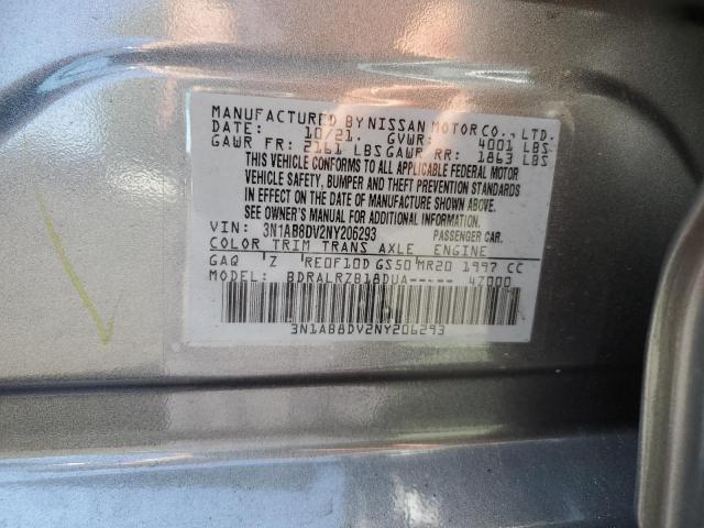 Photo 10 from auction – 2022 NISSAN SENTRA SR with VIN 3N1AB8DV2NY206293