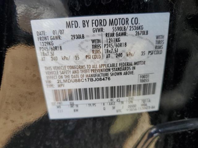 Photo 10 from auction – 2007 LINCOLN MKX with VIN 2LMDU88C17BJ08476