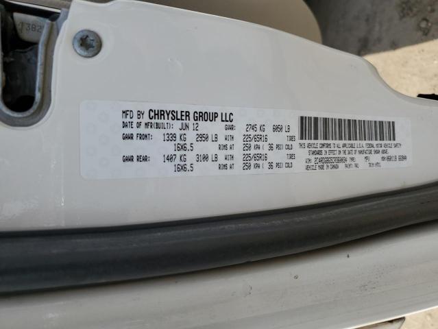 Photo 10 from auction – 2012 DODGE GRAND CARA with VIN 2C4RDGBG5CR360034