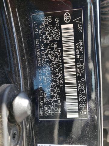 Photo 10 from auction – 2011 TOYOTA PRIUS with VIN JTDKN3DU7B1479491