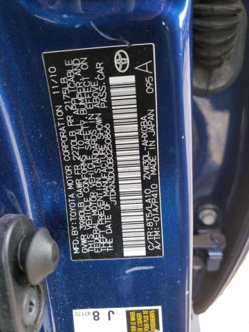 Photo 10 from auction – 2011 TOYOTA PRIUS with VIN JTDKN3DU0B0250866