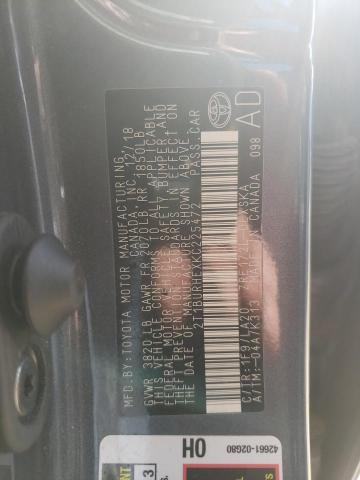 Photo 10 from auction – 2019 TOYOTA COROLLA L with VIN 2T1BURHEXKC225472
