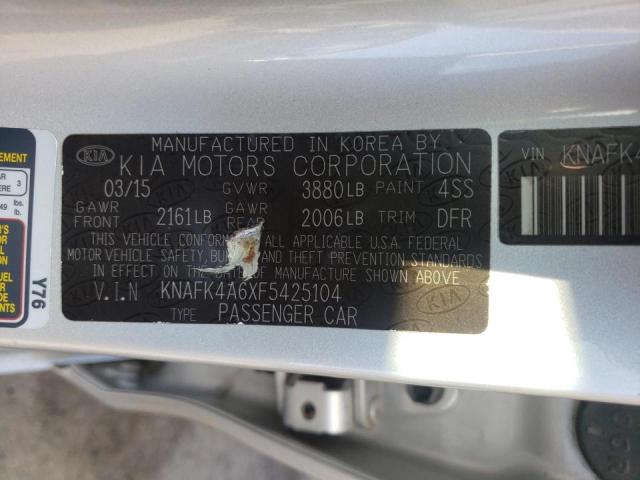 Photo 10 from auction – 2015 KIA FORTE LX with VIN KNAFK4A6XF5425104
