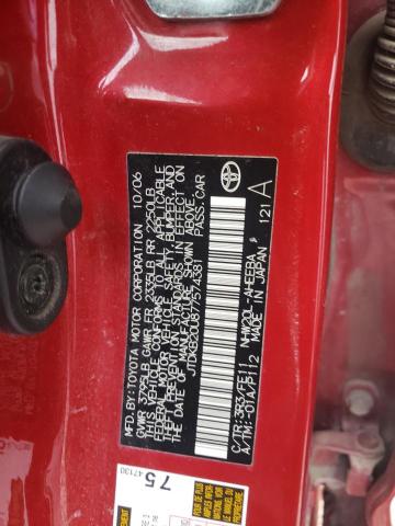 Photo 10 from auction – 2007 TOYOTA PRIUS with VIN JTDKB20U877574381