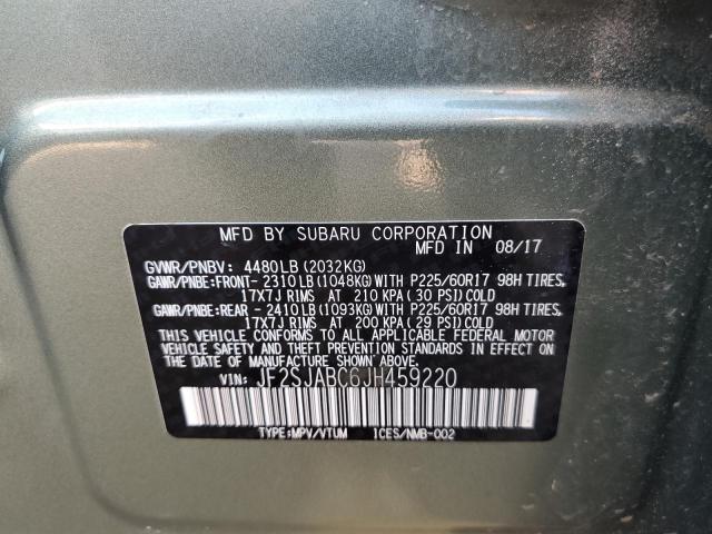 Photo 10 from auction – 2018 SUBARU FORESTER 2 with VIN JF2SJABC6JH459220