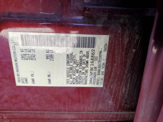 Photo 10 from auction – 2011 NISSAN ALTIMA BAS with VIN 1N4AL2AP3BC168869