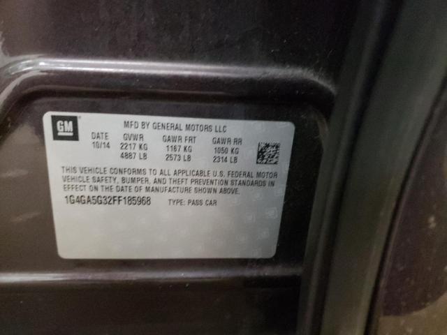 Photo 10 from auction – 2015 BUICK LACROSSE with VIN 1G4GA5G32FF185968