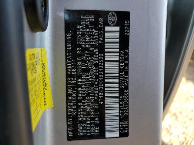 Photo 10 from auction – 2011 TOYOTA CAMRY SE with VIN 4T1BK3EK1BU132500