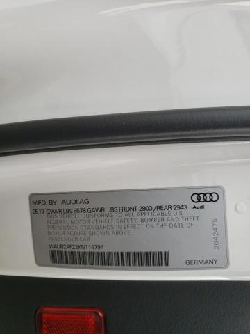 Photo 10 from auction – 2019 AUDI A7 PREMIUM with VIN WAUR2AF22KN114794