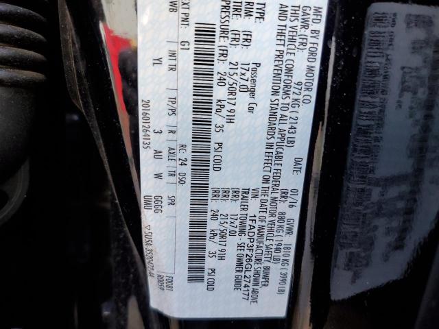 Photo 10 from auction – 2016 FORD FOCUS SE with VIN 1FADP3F26GL274177