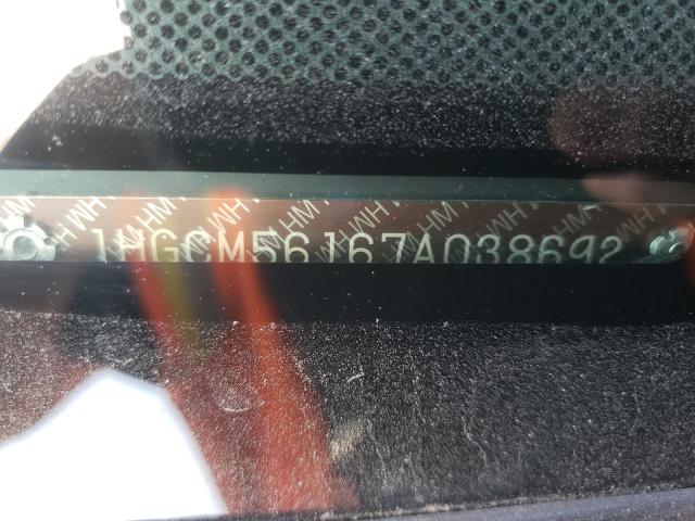 Photo 10 from auction – 2007 HONDA ACCORD VAL with VIN 1HGCM56167A038692