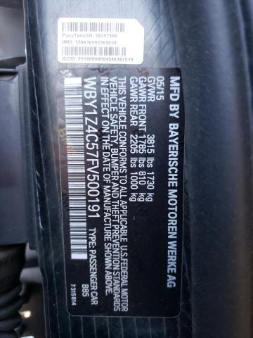 Photo 10 from auction – 2015 BMW I3 REX with VIN WBY1Z4C57FV500191