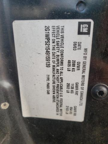 Photo 10 from auction – 2004 CHEVROLET IMPALA SS with VIN 2G1WP521549159139