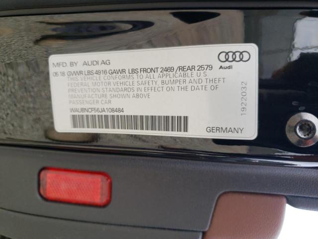 Photo 10 from auction – 2018 AUDI A5 PREMIUM with VIN WAUBNCF56JA108484
