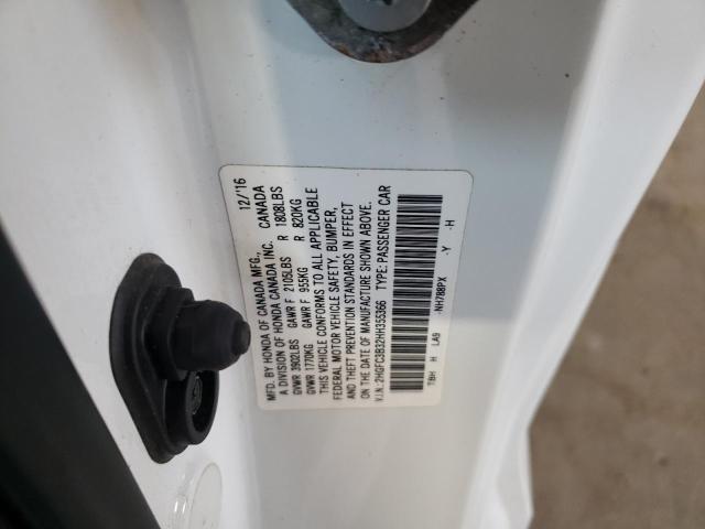 Photo 10 from auction – 2017 HONDA CIVIC EX with VIN 2HGFC3B32HH355366