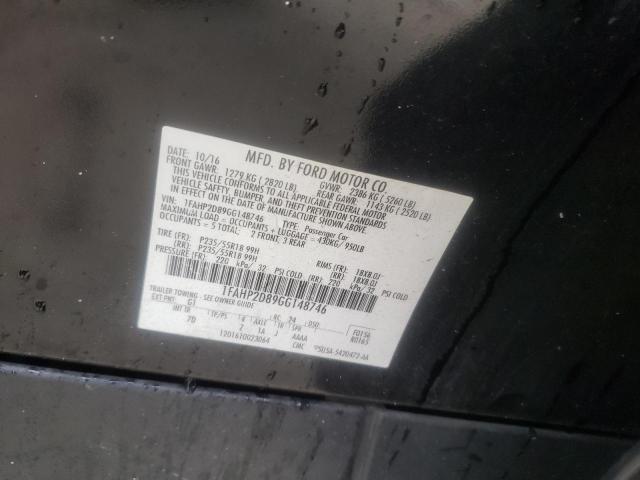 Photo 10 from auction – 2016 FORD TAURUS SE with VIN 1FAHP2D89GG148746