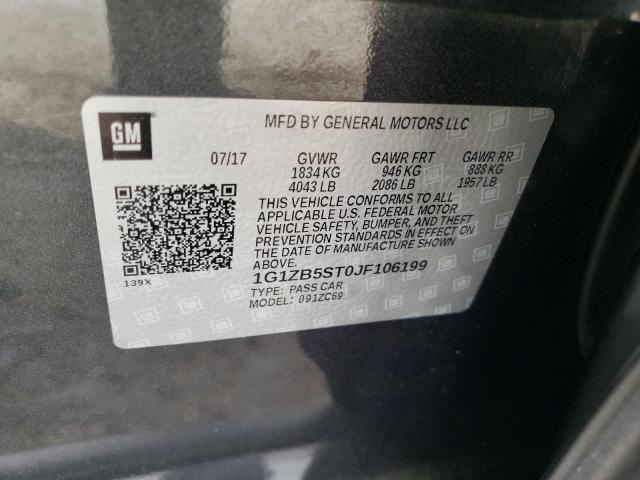 Photo 10 from auction – 2018 CHEVROLET MALIBU LS with VIN 1G1ZB5ST0JF106199