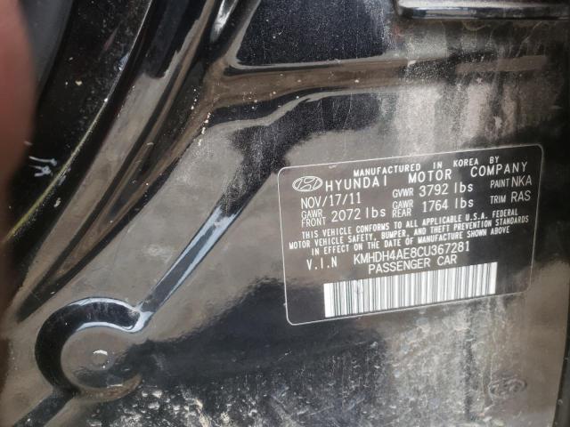 Photo 10 from auction – 2012 HYUNDAI ELANTRA GL with VIN KMHDH4AE8CU367281